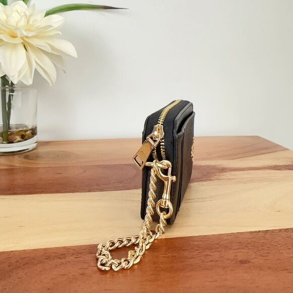 NWT Coach Zip Card Case In Signature Canvas - Picture 2 of 5